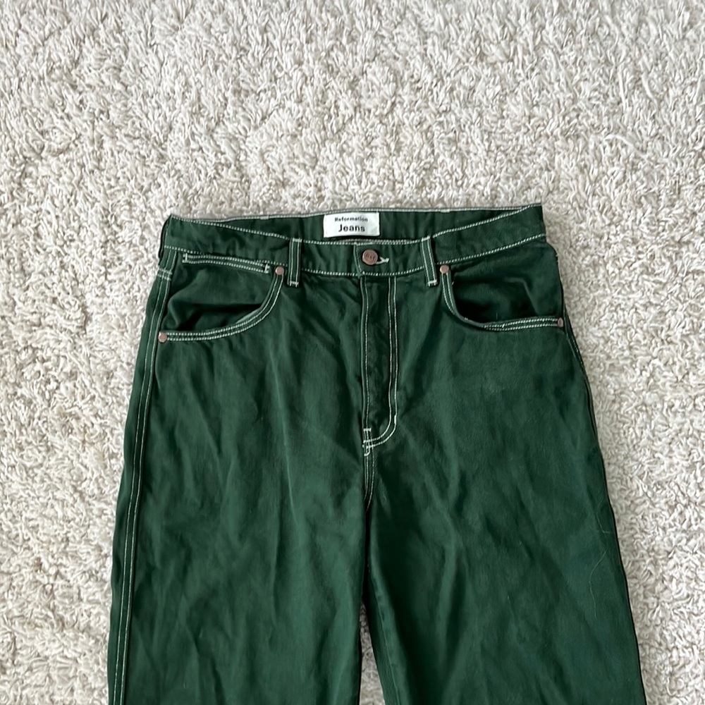 Reformation Green Jeans